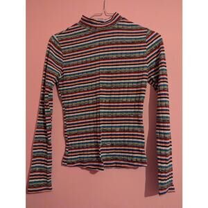 Forever 21 Rainbow long-sleeved Turtleneck